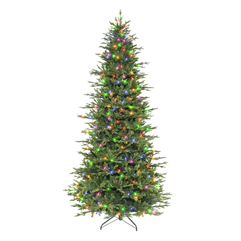 The Holiday Aisle® 9' H Slender Green Realistic Artificial Fir ...